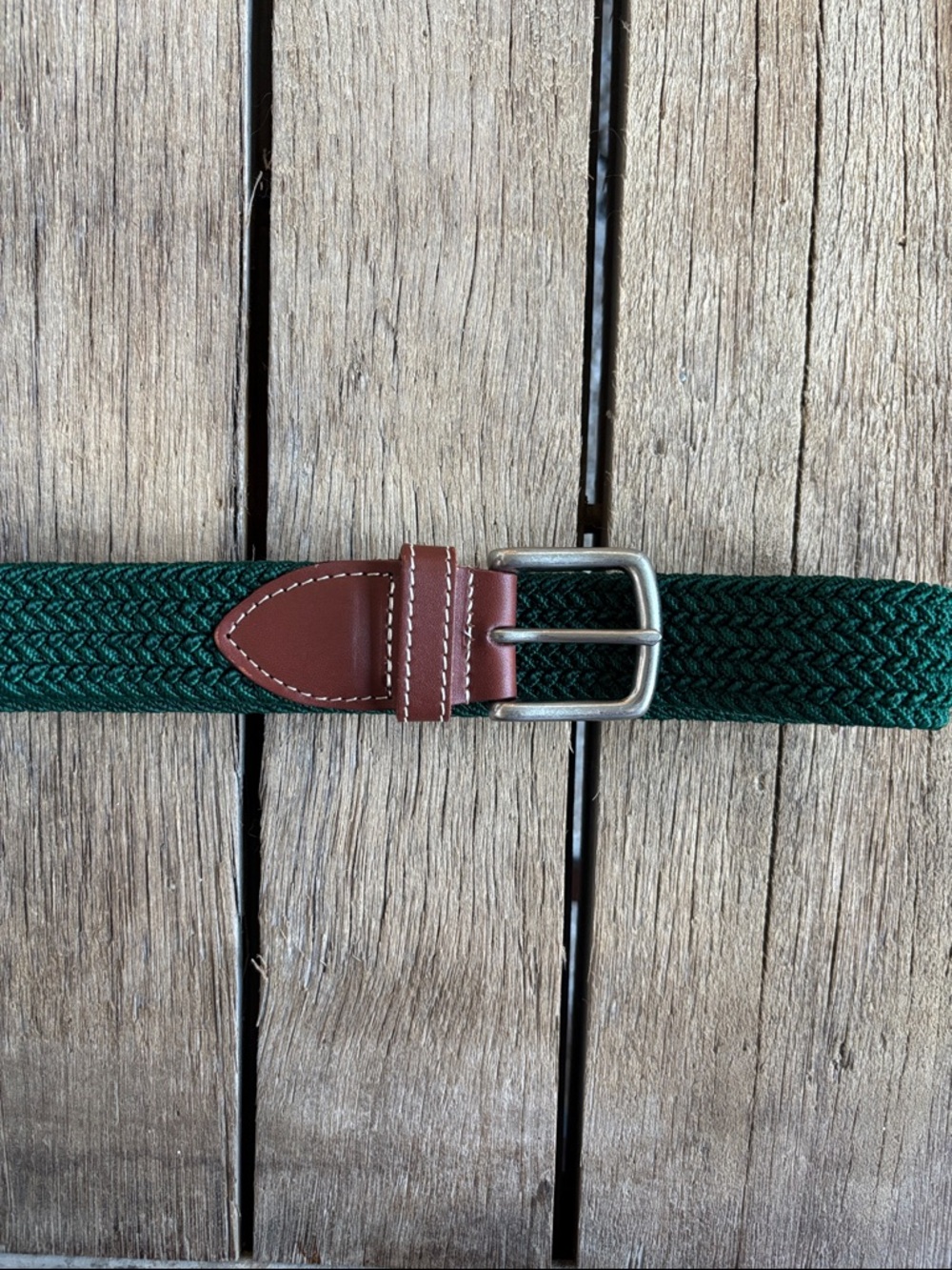 Vineyard Vines Mens 36” Mens Green Bungee Belt